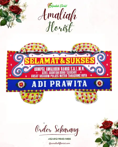 Papan Bunga Ucapan Selamat Kenanti